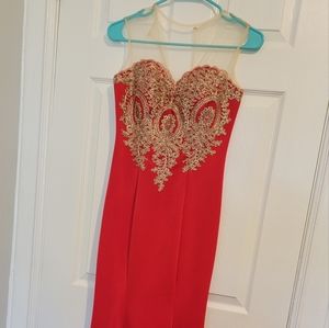Baby online red dress size small